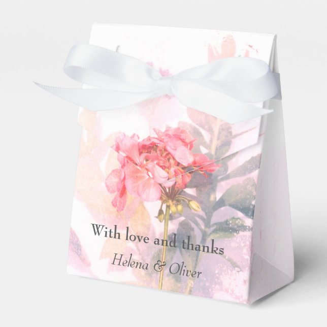 Botanical Floral Wedding | Favour Box (Front Side)