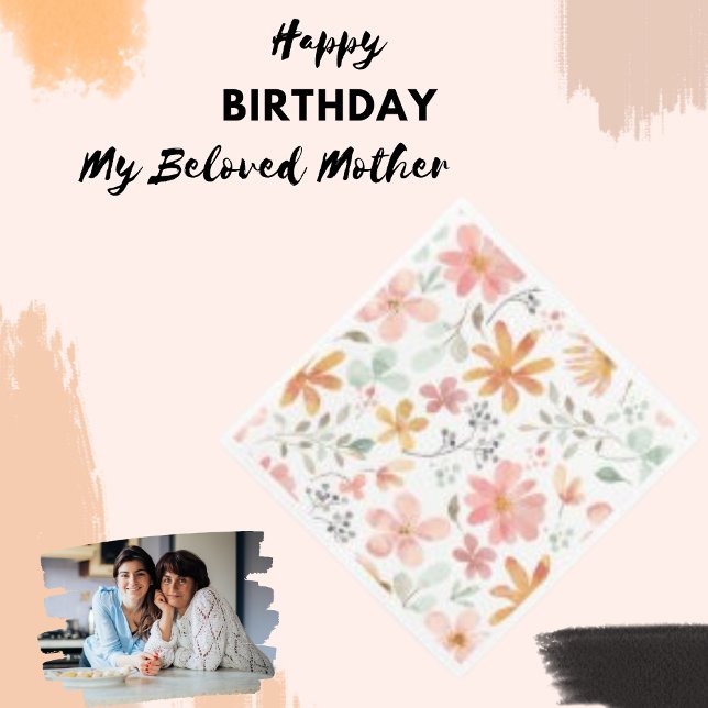 Botanical Flower Petal Floral Print Paper Napkins (Creator Uploaded)