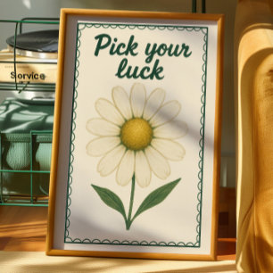Botanical Flower Poster   Vintage Floral Print