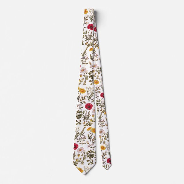 Botanical Flower Tie (Front)
