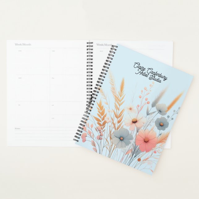 Botanical Flowers and Grasses  Planner (Display)