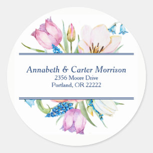 Botanical Flowers Envelope Seal