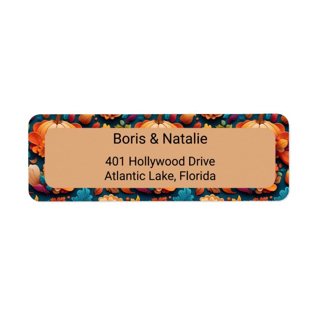 Botanical Foliage Label (Front)