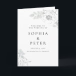 Botanical Foliage Sketch Folded Ceremony Program Thank You Card<br><div class="desc">Designed to coordinate with our Botanical Floral Illustration, this customisable folded ceremony program features soft elegant illustrations of botanical flowers and foliage. This is a classic and poetic sketch wedding collection, suitable for any wedding theme and season. For more advanced customisation of this design, e.g. changing layout, font or text...</div>