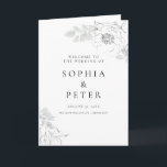 Botanical Foliage Sketch Folded Ceremony Program Thank You Card<br><div class="desc">Designed to coordinate with our Botanical Floral Illustration, this customisable folded ceremony program features soft elegant illustrations of botanical flowers and foliage. This is a classic and poetic sketch wedding collection, suitable for any wedding theme and season. For more advanced customisation of this design, e.g. changing layout, font or text...</div>