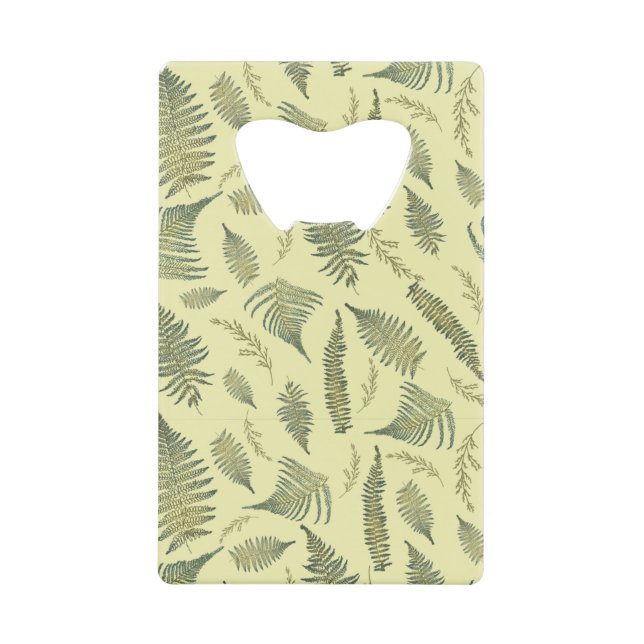 Botanical Forest Ferns 1.1 Yellow Cream BG (Front)