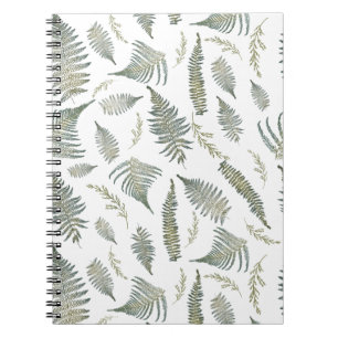 Botanical Forest Ferns Pattern 1.0 Notebook