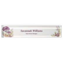Botanical Forest Personalised Desk Nameplate