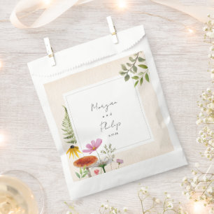 Botanical Forest Wedding Napkins Favour Bags