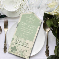 Botanical Four Leaf Clover Green Chartreuse Email