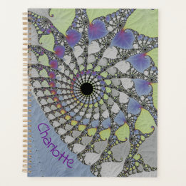  Botanical Fractal Art Personalised Spiral Planner