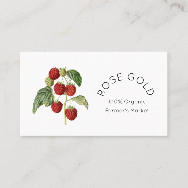 Botanical Fruit Business Card (Front)