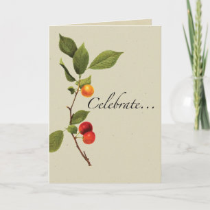 Botanical Fruit Celebrate Birthday Card