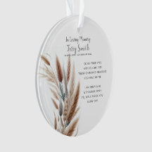 Botanical Funeral / Memorial Ornament