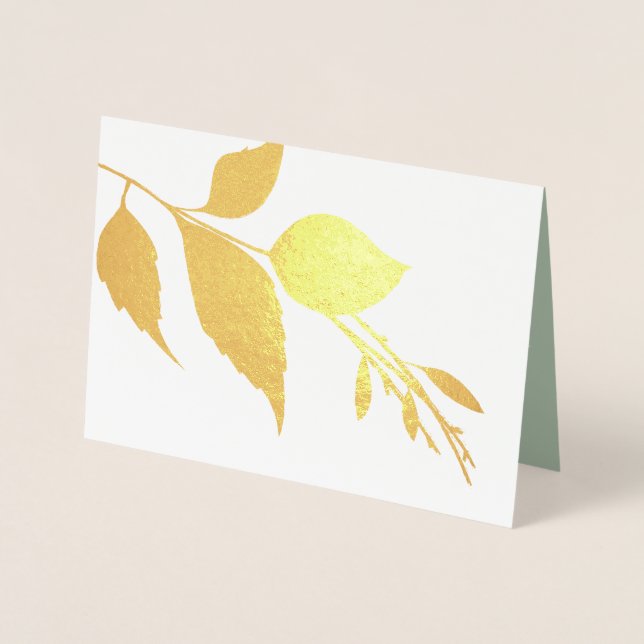 Botanical Funeral Thank You Card (Front)