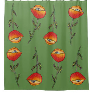 Botanical Funny Art Shower Curtain
