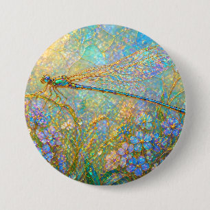 Botanical Garden Acrylic Landscape Painitng 7.5 Cm Round Badge
