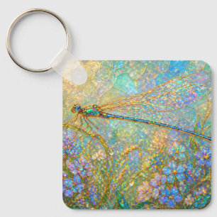 Botanical Garden Acrylic Landscape Painitng Key Ring