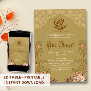 Botanical Garden Arch Ramadan Iftar Invitation