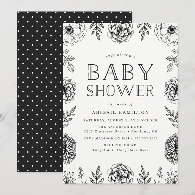 Botanical Garden | Baby Shower Invitation (Front/Back)