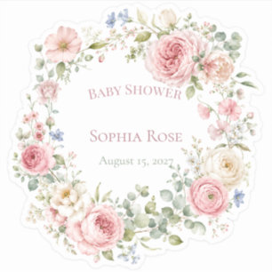 Botanical Garden Baby Shower Stickers