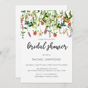 Botanical Garden Bridal Shower Invitation