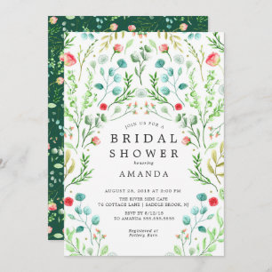 Botanical Garden Bridal Shower Invitation