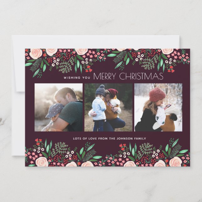 Botanical Garden Christmas Holiday | Photo Card (Front)