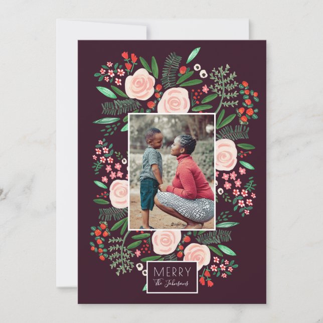 Botanical Garden Christmas Holiday | Photo Card (Front)