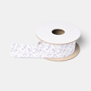 Botanical Garden Dusty Lavender - Neutral Satin Ribbon