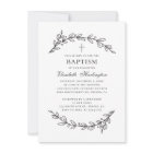 Botanical garden. Elegant black and white baptism