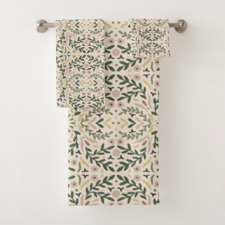 Botanical Garden Floral Bath Towel Set