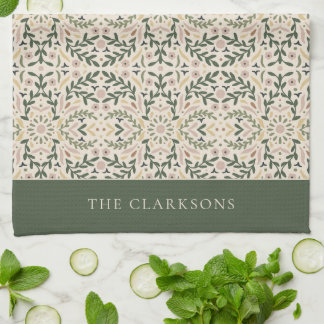 Botanical Garden Floral Tea Towel