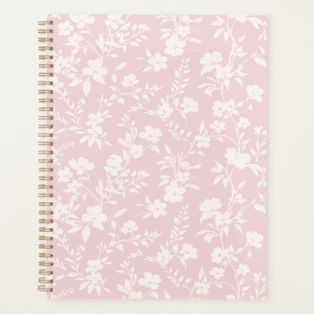 Botanical Garden Neutral - Blush Pink Planner (Front)