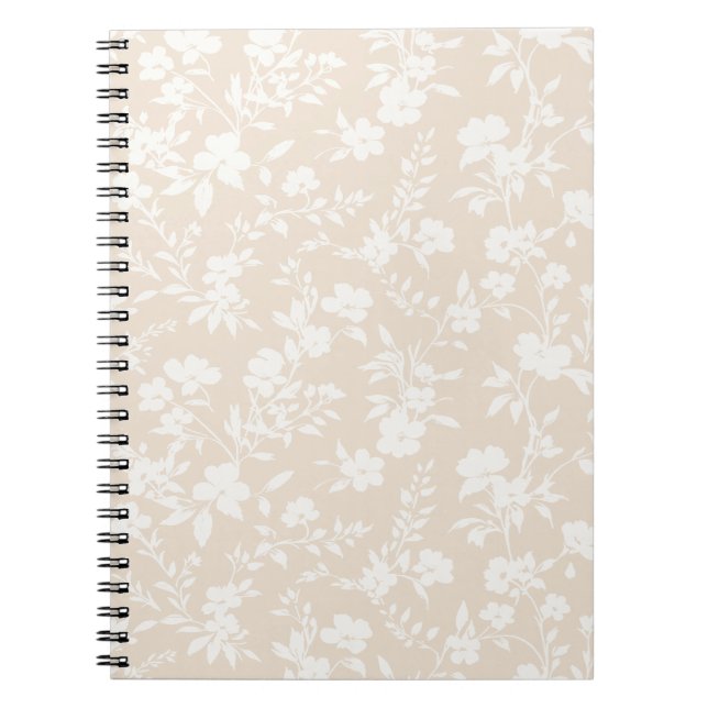 Botanical Garden Neutral - Soft Linen Notebook (Front)