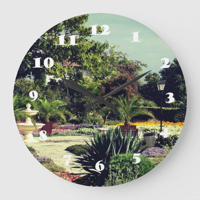 Botanical Garden Photo  Wall Clock (Front)