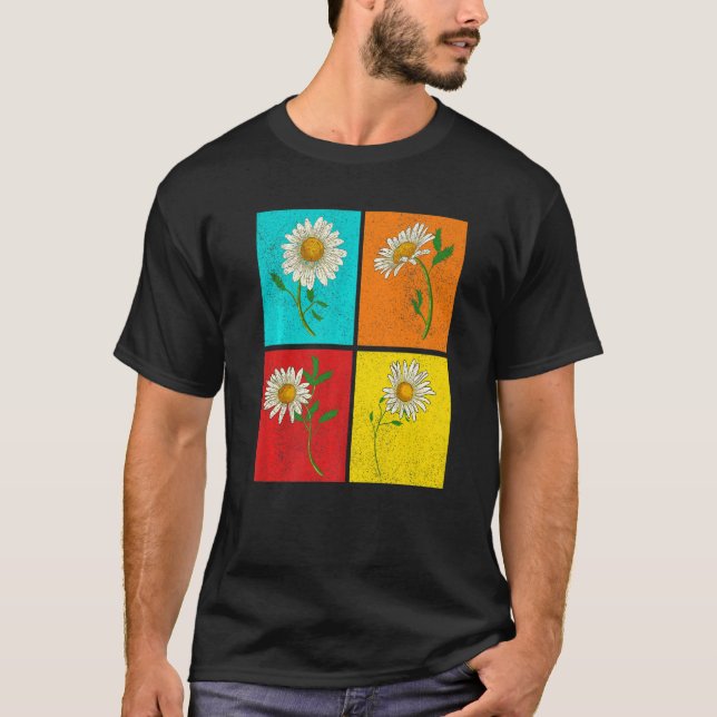 Botanical Garden Plant Flower Blossom Pop Daisy Fl T-Shirt (Front)