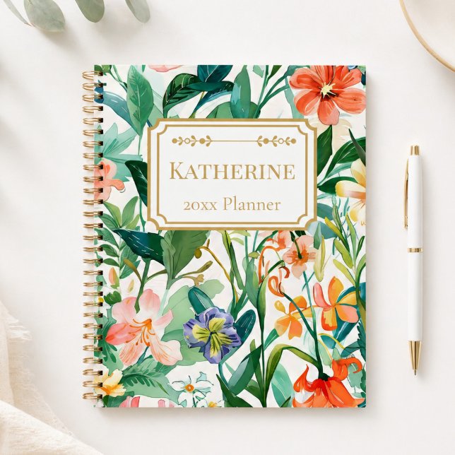 Botanical Garden Style Personalised Planner (Creator Uploaded)