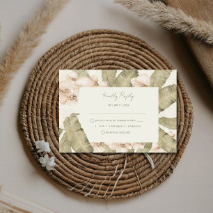 Botanical Garden Wedding  RSVP Card