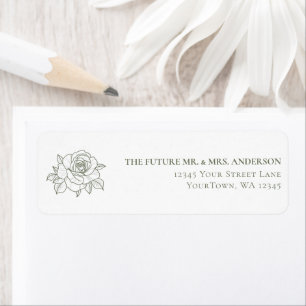 Botanical Garden Wedding Sage Green Floral Return