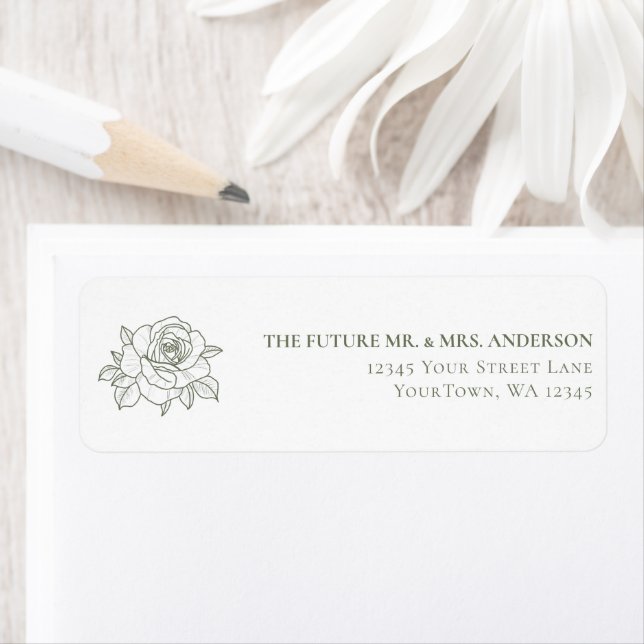 Botanical Garden Wedding Sage Green Floral Return (Insitu)