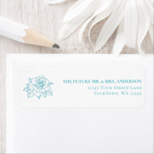 Botanical Garden Wedding Turquoise Floral Return