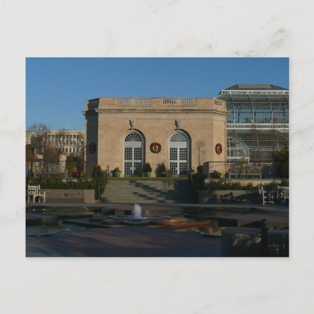 Botanical Gardens at Christmas in Washington DC Postcard (Front)