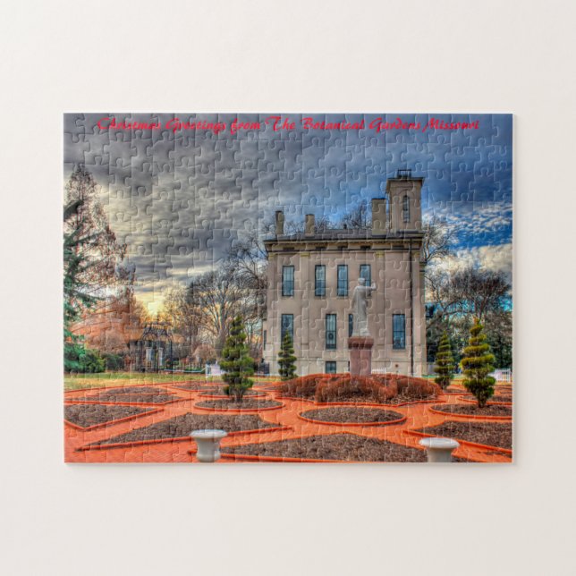 Botanical Gardens Missouri.Christmas Greetings Jigsaw Puzzle (Horizontal)
