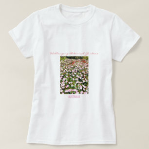 Botanical Gardens pink flowers NSW T-Shirt