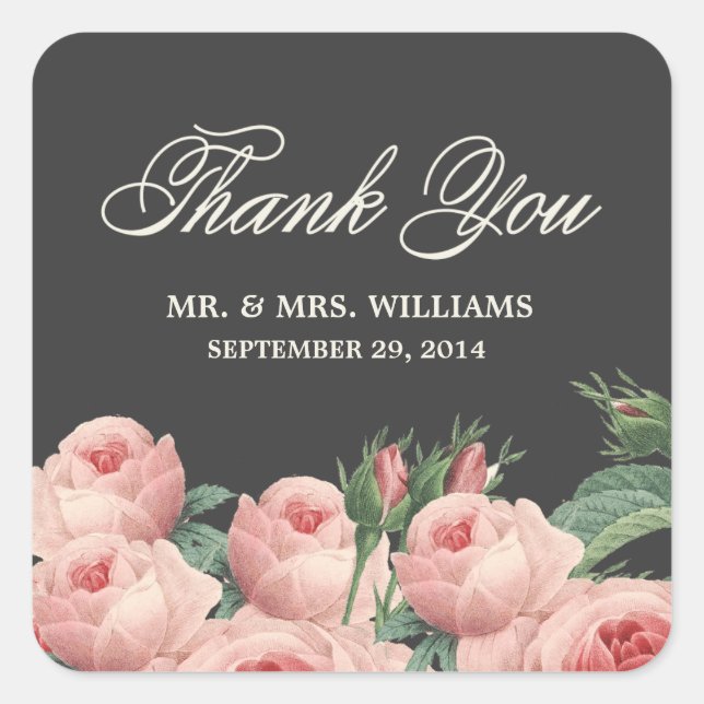 Botanical Glamour | Favour Stickers (Front)