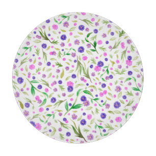 Botanical Glass Chopping Board – Nature Lover Gift