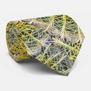 Botanical Globe Cactus Plant Photo Tie