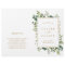 Botanical Gold Greenery Wedding Ceremony Program
