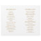 Botanical Gold Greenery Wedding Ceremony Program